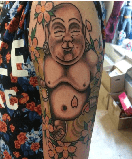 Laughing Buddha Tattoo