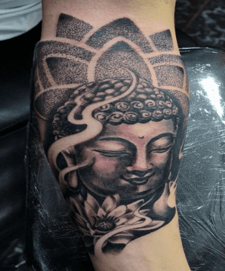 Dotted Buddha Tattoo